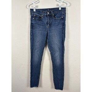 Gap Womens Jeans Sz 28 Blue True Skinny Comfort Medium Wash Casual Excellent